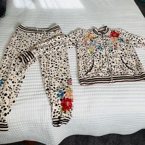 Johnny Was Josephine French Terry Jogger & Mock Neck Sweatshirt SET